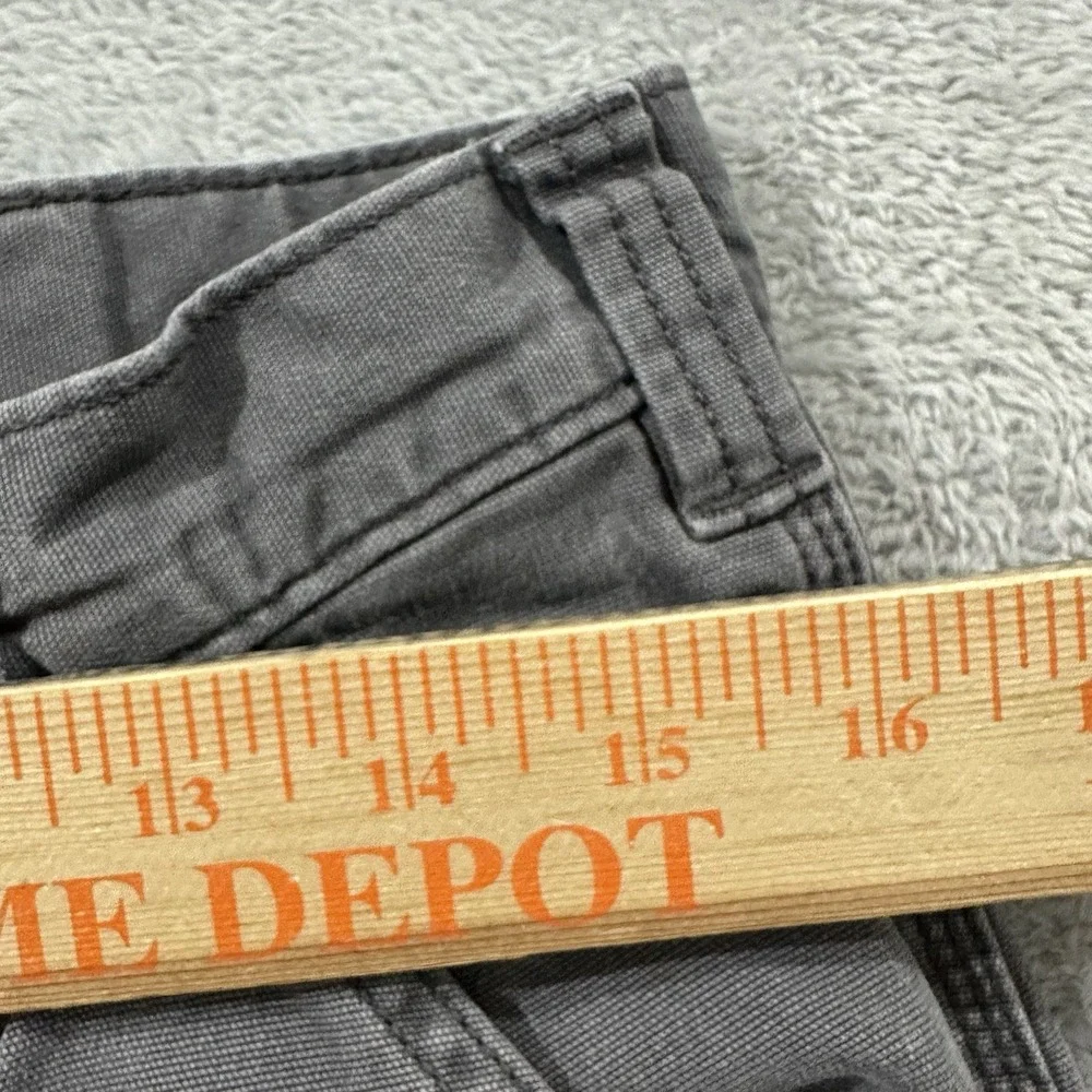 Carhartt Rugged Flex Pants Mens 33x31* Relaxed Fit Canvas Distressed Work Gray